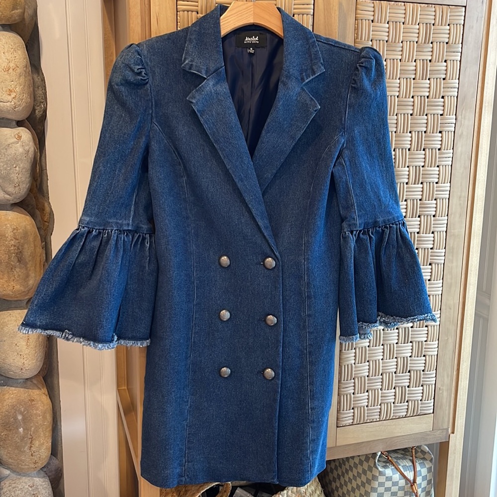 Marled X Olivia Culpo denim dress size Small - Picture 4 of 7
